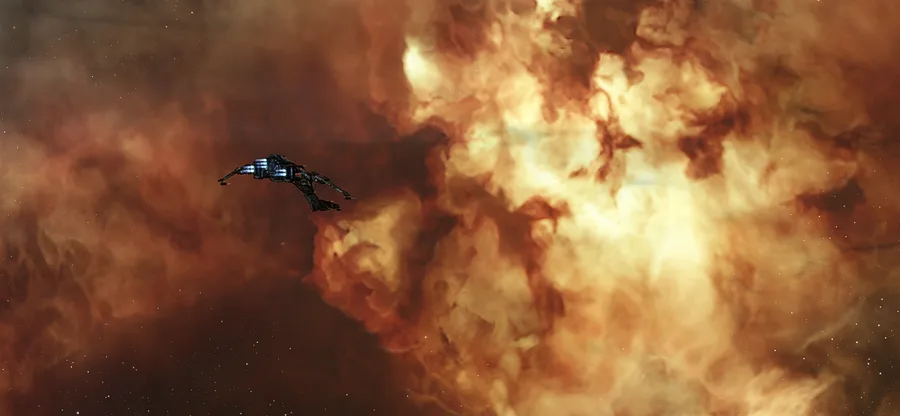 Nave I.NET in una nebulosa